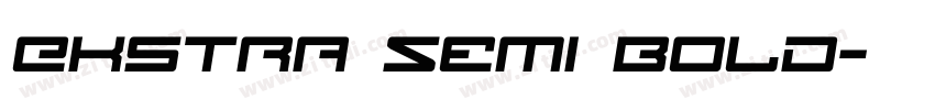 Ekstra Semi Bold字体转换
